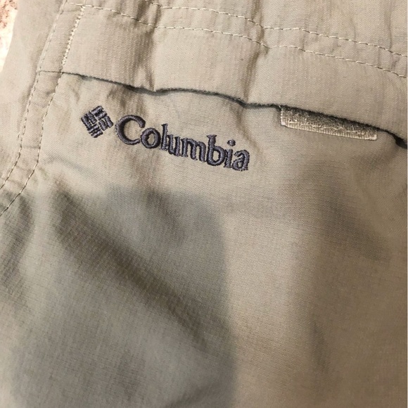 Columbia Men's XL Olive Cargo Cargo Shorts Omni Wick advanced Evaporation Nylon - Picture 5 of 6